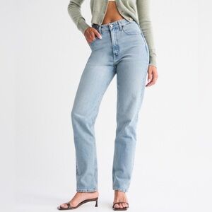 Abercrombie & Fitch Curve Love Ultra High Rise 90s Straight